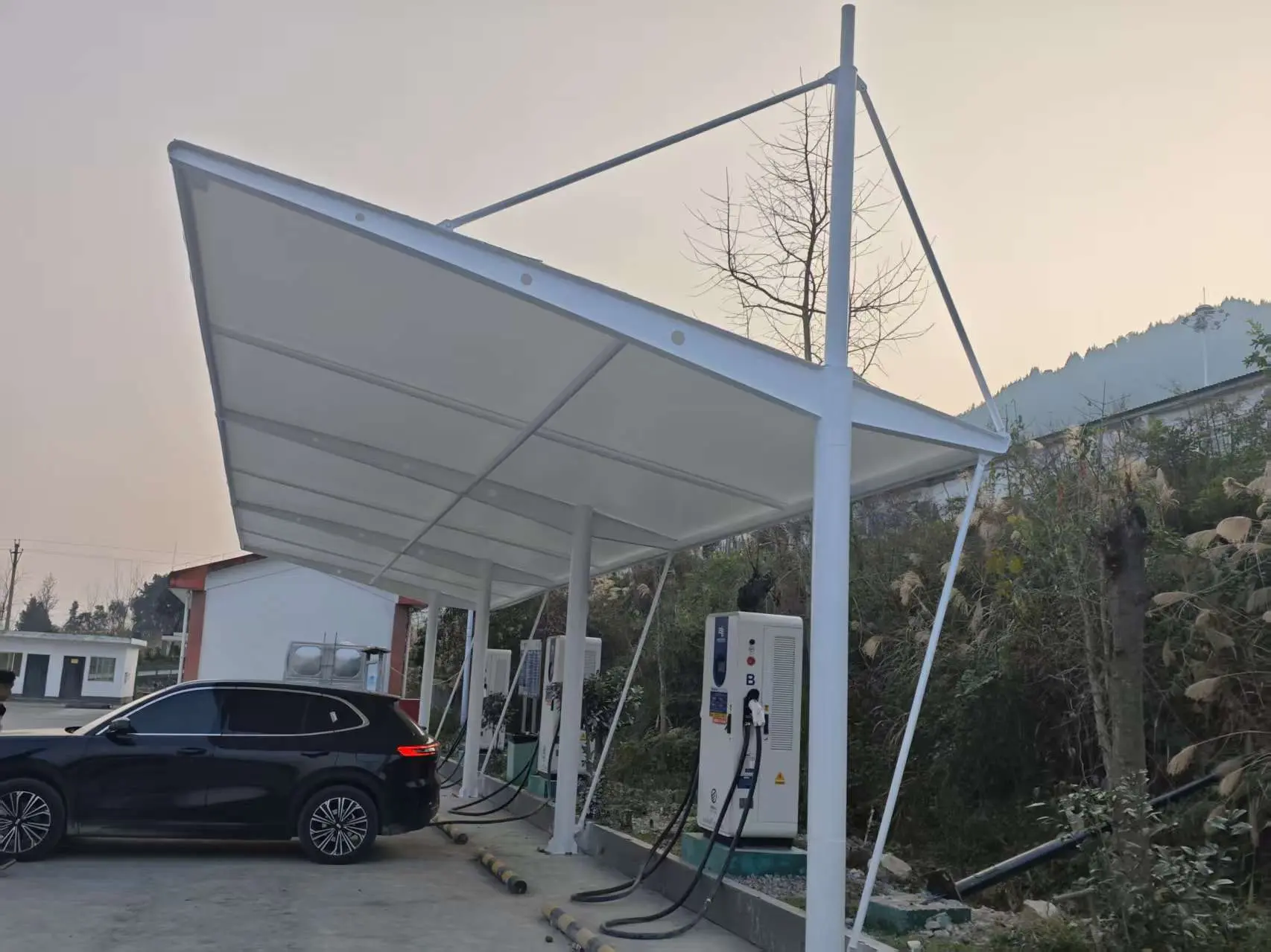 贵州黔西膜结构停车棚怎么选不踩坑？本地源头工厂详解选材与报价